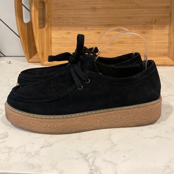 Hush Puppies Women's Bridget Sneaker suede retro made in USA size 9 - Picture 4 of 7